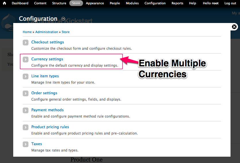 Enable Multiple Currencies