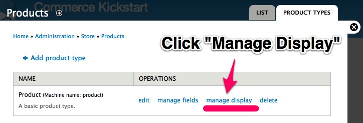 Product Reference Field Configuration Screen
